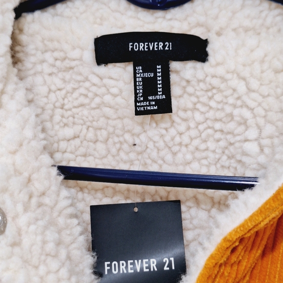 🍁NWT Forever 21 corduroy orange jacket *MEDIUM🤍 - Picture 5 of 8